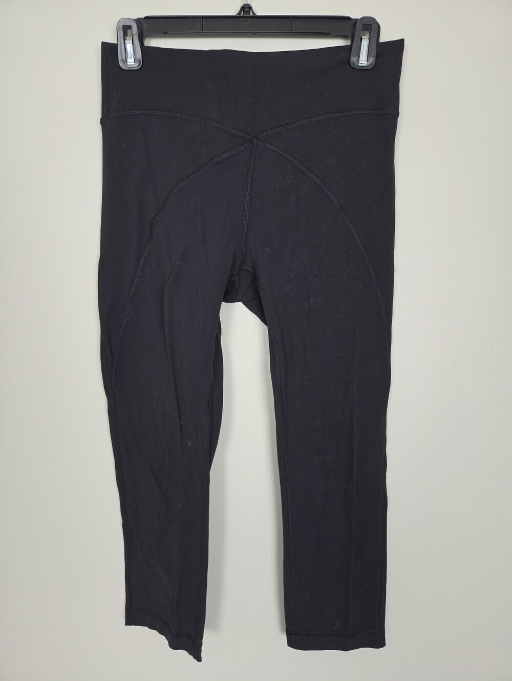 Lululemon Get Centred High Rise Crop 21" Womens 8 Black Leggings Athletic - Picture 2 of 9